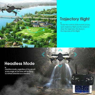 4K HD Dual Camera Foldable RC Quadcopter Drone with FPV WiFi