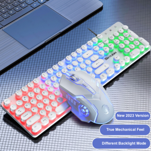 Gaming Keyboard and Mouse Combo with LED Backlight USB Wired