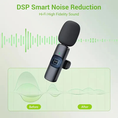 Wireless Lavalier Microphone for Streaming & Video Calls