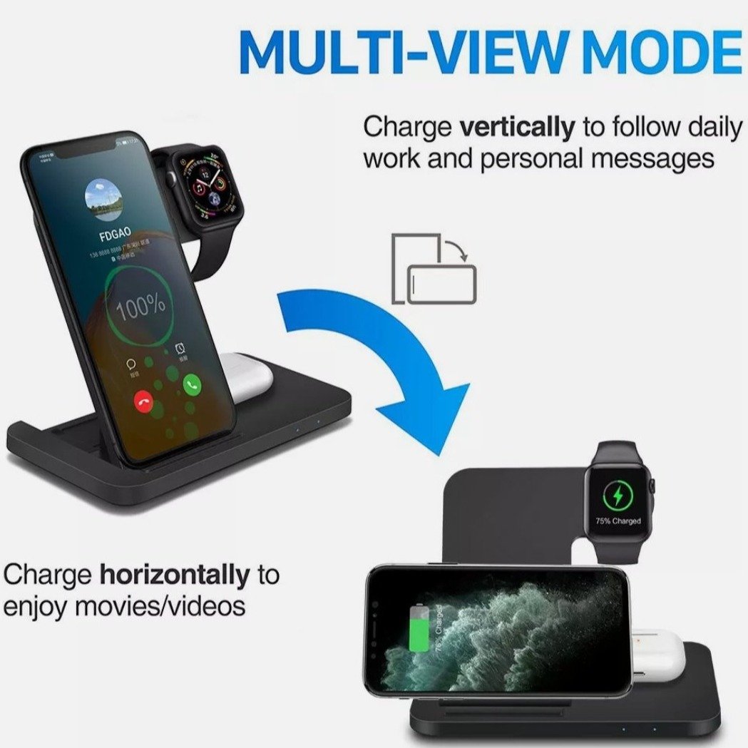 Ninja Dragons 3-in-1 Foldable Wireless Charging Station