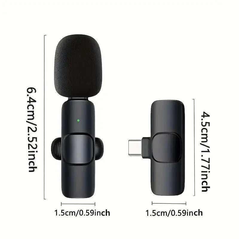 Wireless Lavalier Microphone for Streaming & Video Calls