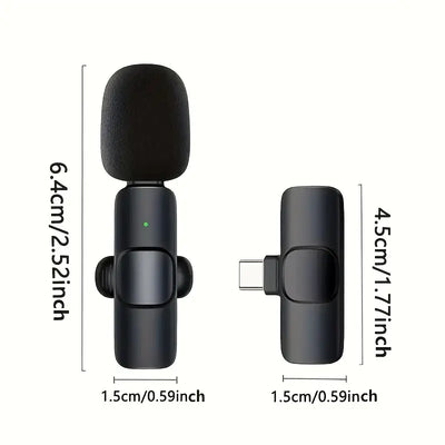 Wireless Lavalier Microphone for Streaming & Video Calls