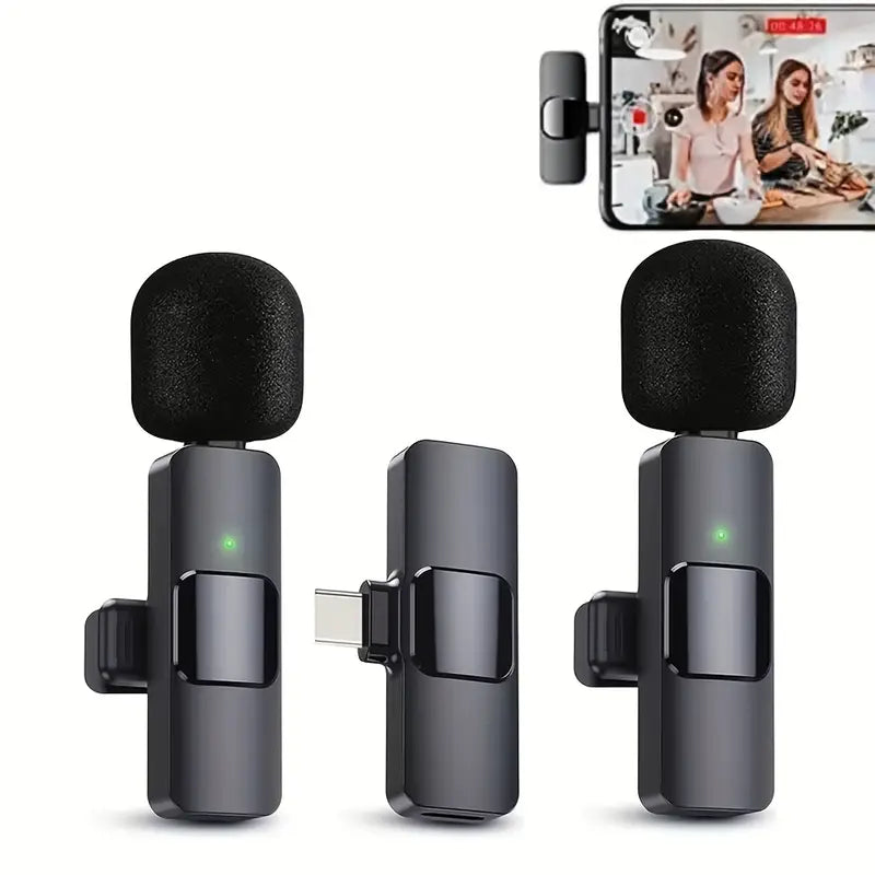 Wireless Lavalier Microphone for Streaming & Video Calls