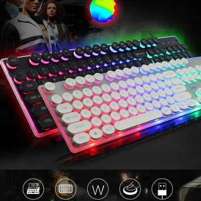 Gaming Keyboard and Mouse Combo with LED Backlight USB Wired